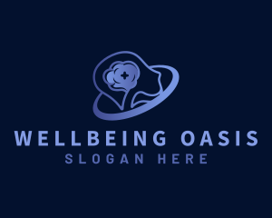 Human Brain Mental Health logo design