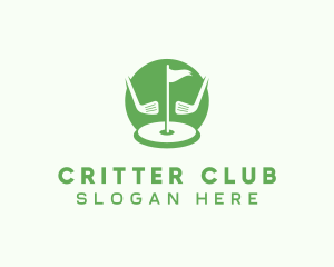 Golf Sports Caddie logo design