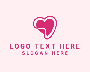 Pink Heart Sticker  logo