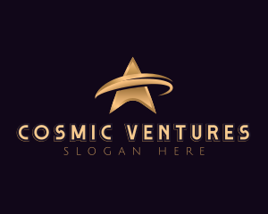 Cosmic Star Swoosh logo design