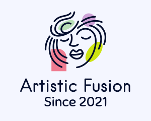 Beautiful Artistic Face logo design