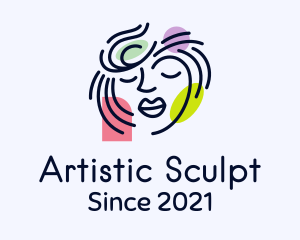 Beautiful Artistic Face logo design