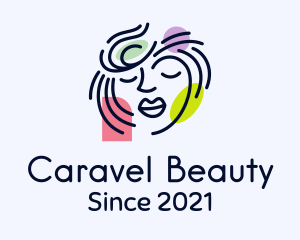 Beautiful Artistic Face logo design