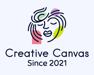 Beautiful Artistic Face logo design