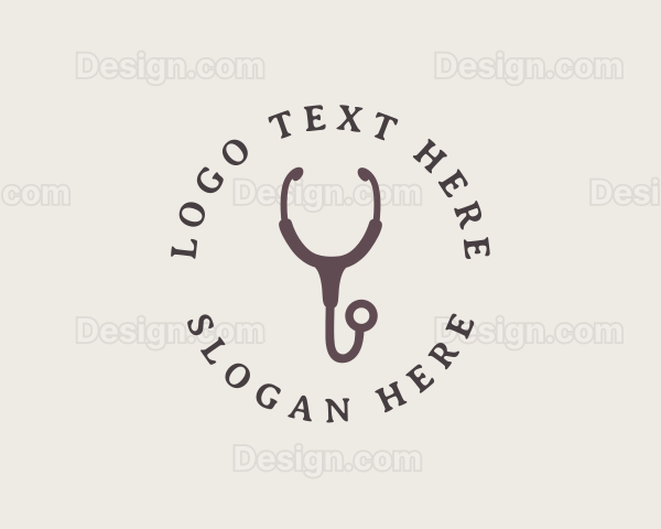 Doctor Stethoscope Letter Y Logo