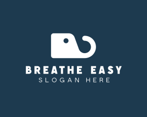 Simple Elephant Tag logo design