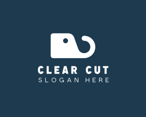 Simple Elephant Tag logo design