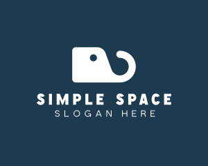 Simple Elephant Tag logo design