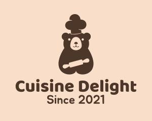 Bear Pastry Chef logo design