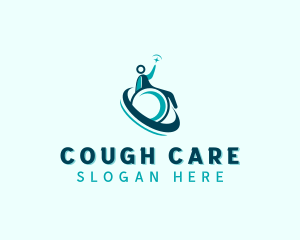 Healthcare Wheelchair Care logo design