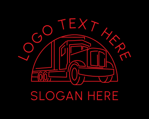Red Truck Vehicle logo