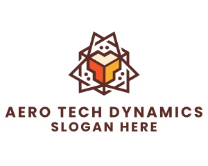 Geometric Tech Startup logo design