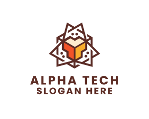 Geometric Tech Startup logo design