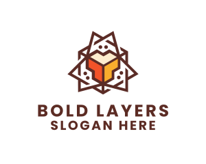 Geometric Tech Startup logo design