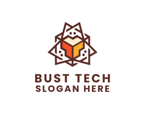 Geometric Tech Startup logo design