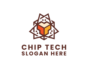 Geometric Tech Startup logo design