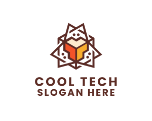 Geometric Tech Startup logo design