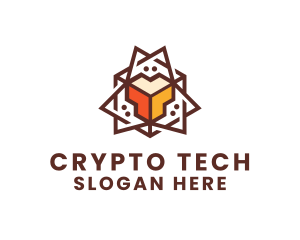 Geometric Tech Startup logo design