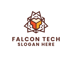 Geometric Tech Startup logo design