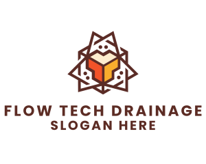 Geometric Tech Startup logo design