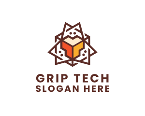 Geometric Tech Startup logo design