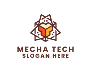 Geometric Tech Startup logo design