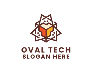 Geometric Tech Startup logo design