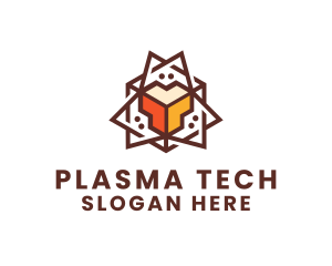 Geometric Tech Startup logo design