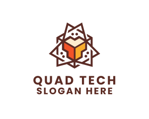 Geometric Tech Startup logo design