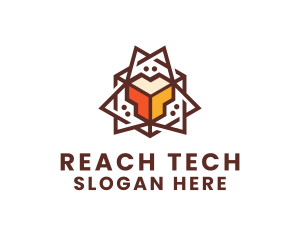 Geometric Tech Startup logo design