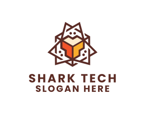 Geometric Tech Startup logo design