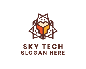 Geometric Tech Startup logo design