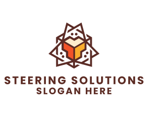 Geometric Tech Startup logo design