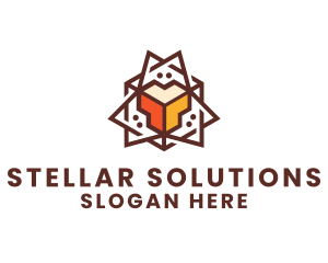 Geometric Tech Startup logo design