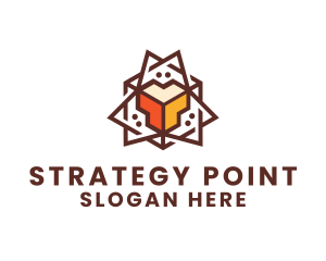 Geometric Tech Startup logo design