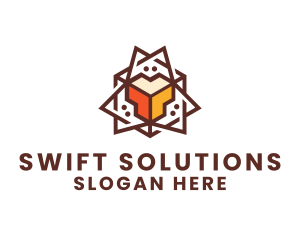 Geometric Tech Startup logo design