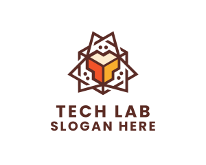 Geometric Tech Startup logo design