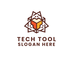 Geometric Tech Startup logo design