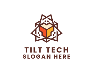 Geometric Tech Startup logo design