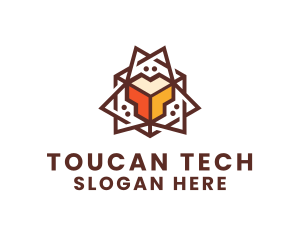 Geometric Tech Startup logo design