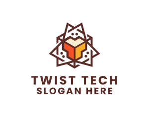 Geometric Tech Startup logo design