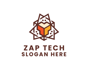 Geometric Tech Startup logo design