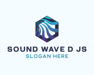 Hexagon Wave Technology logo design