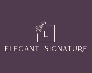 Elegant Plant Boutique Brand logo design