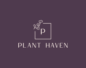 Elegant Plant Boutique Brand logo design