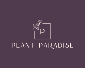 Elegant Plant Boutique Brand logo design