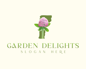 Vermont Clover Flower logo design