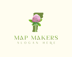 Vermont Clover Flower logo design