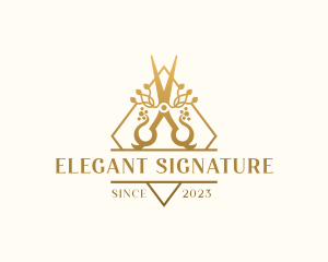 Elegant Artisan Shears logo design