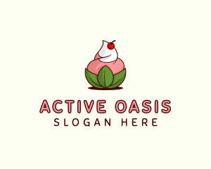 Organic Ice Cream Yogurt logo design